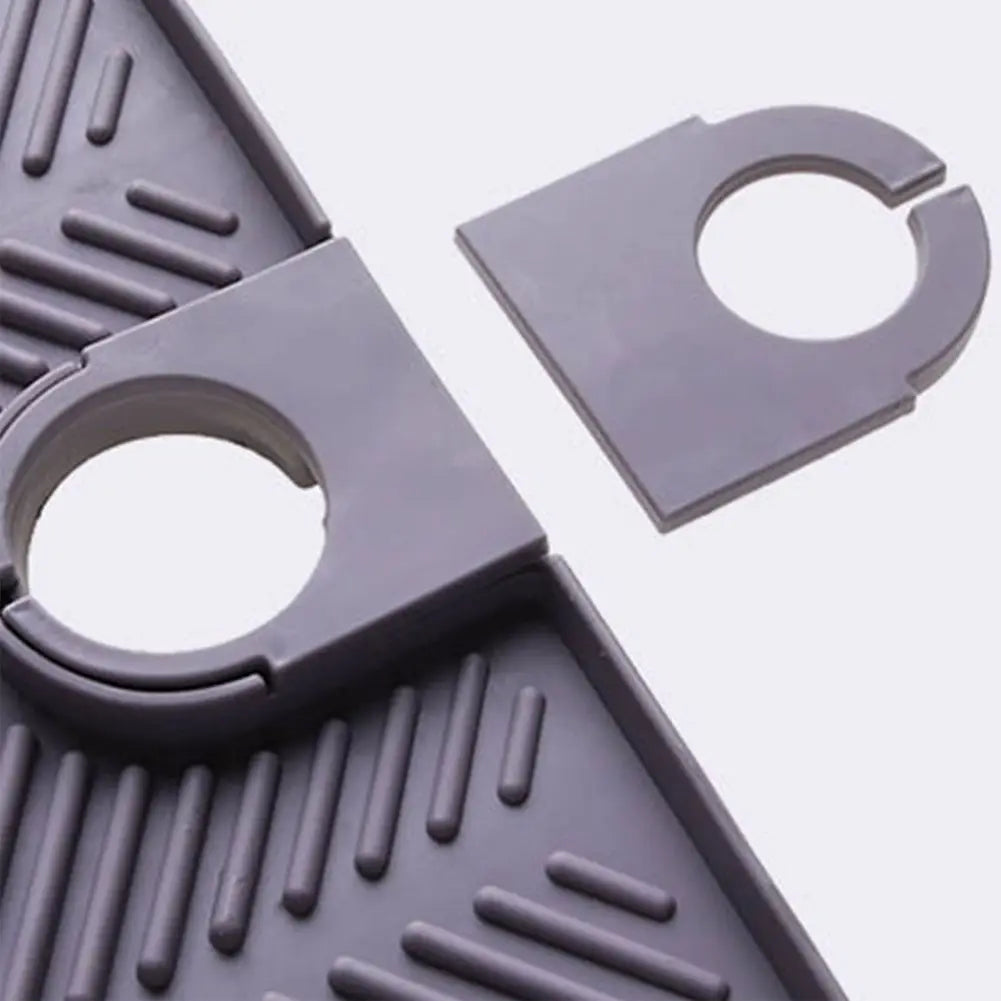 Self Draining Soap Bar Holder Silicone Kitchen Sink Soap Dish Sponge Tray Counter Caddy Organizer for Dish Soap Dispenser