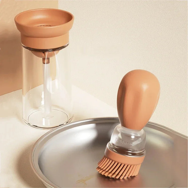 Portable Kitchen Oil Bottle Silicone Brush Control Quantitative with Barbecue Spray Bottle for BBQ Cooking Baking Oil Dispenser