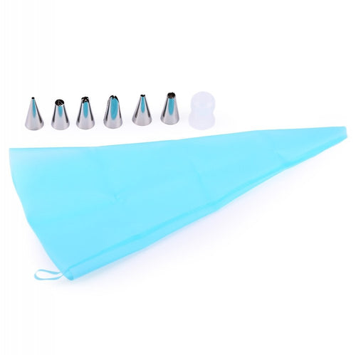 8 in 1 Silicone Icing Piping Cream Pastry Bag